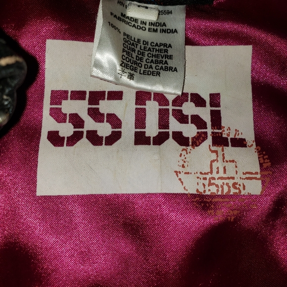 Diesel leather bomber jacket